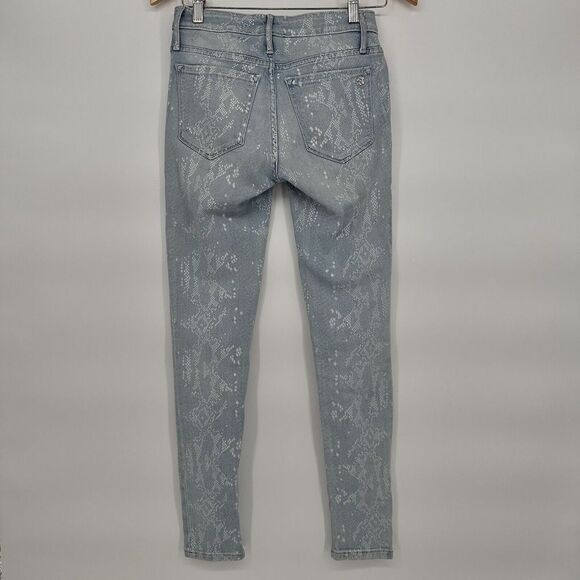 Black Orchid Skinny Jeans Womens 25 Mid Rise Light Blue Denim - Picture 2 of 13